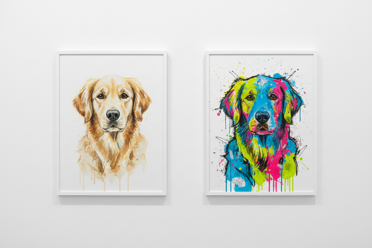 Abstract vs. Realistic Pet Portraits: Which Style Is Right for Your Home?