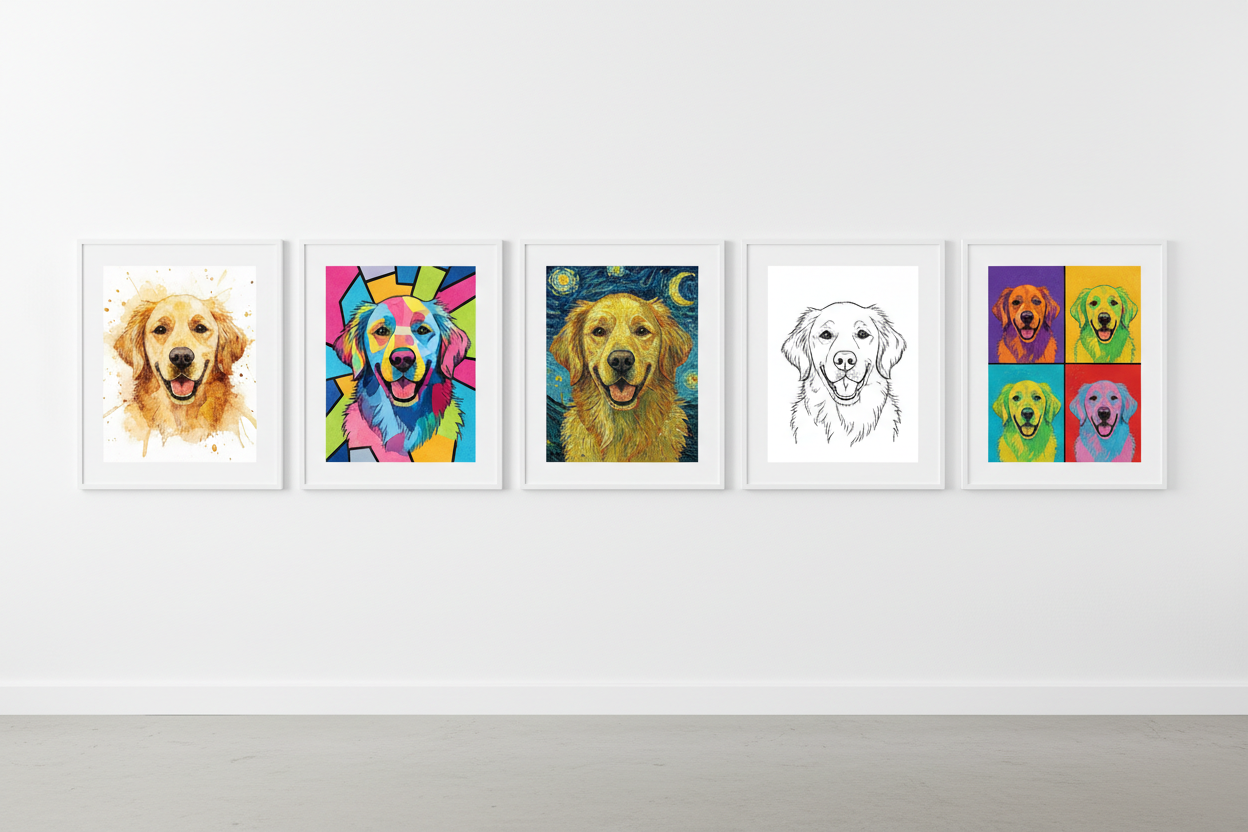 5 Custom Pet Portrait Styles Compared — Which One Is Right for Your Home?