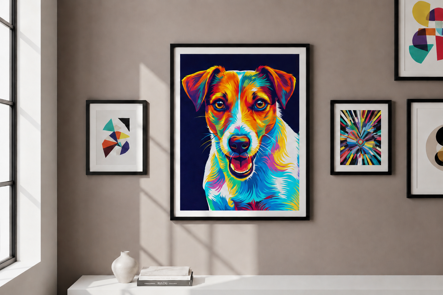 Flowing Pop Art Pet Portraits: Bold, Vibrant Wall Art That Captures Your Pet's Soul