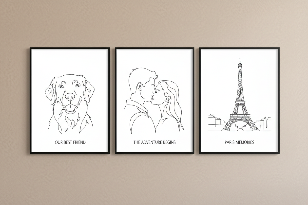 Line Art Portraits: The Minimalist Wall Art That Says Everything With Less