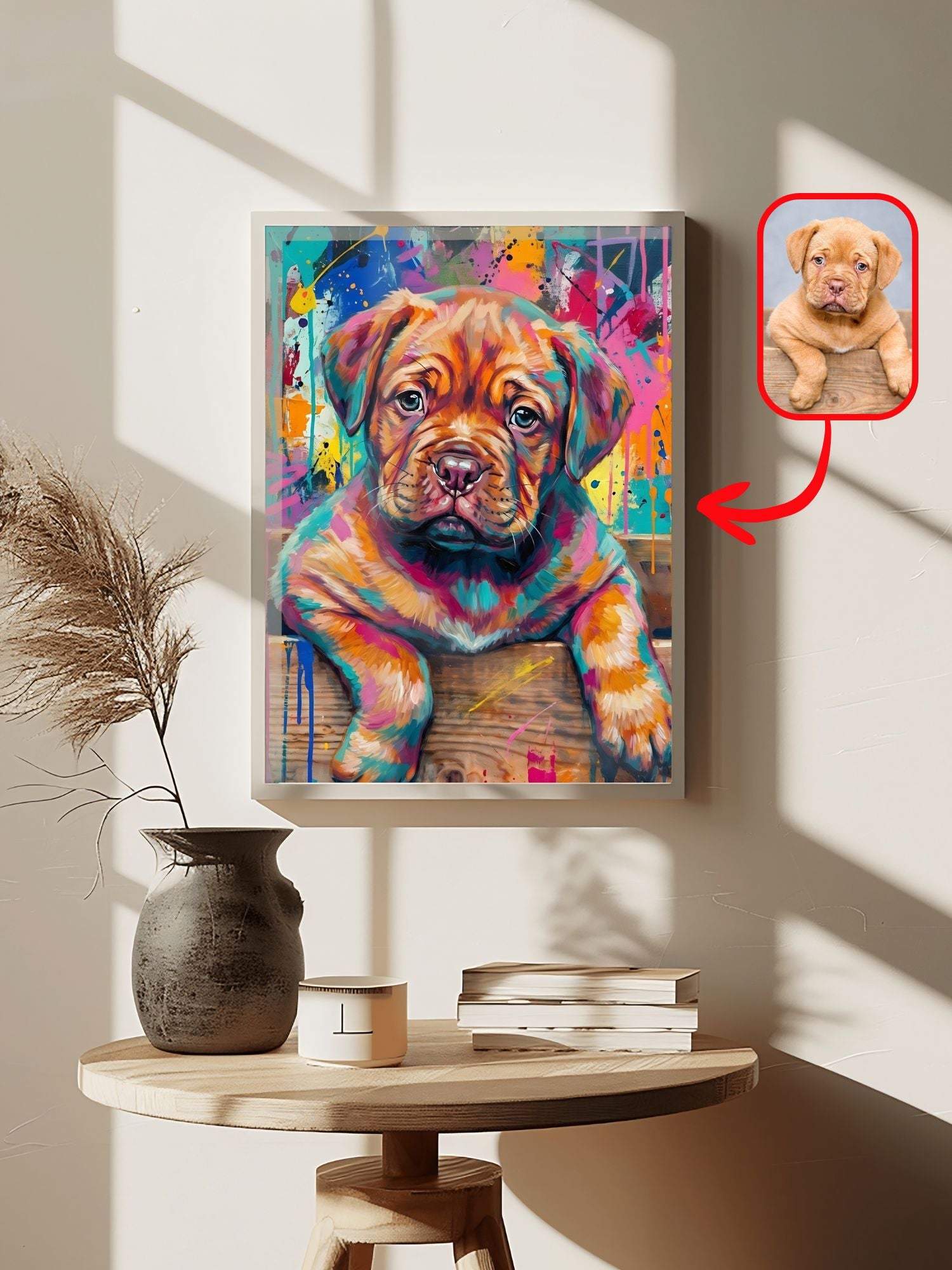 Mixed-Media Abstract Art Style